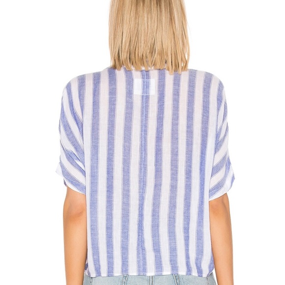 Rails Thea Button Down Top blue and white striped - Picture 3 of 4